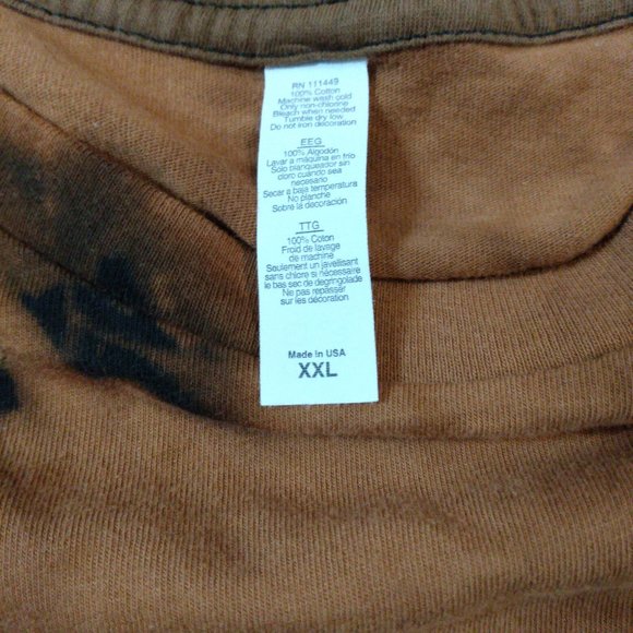 Men's Tie Dye T-Shirt Adult XXL 100% Cotton 2XL Shirt - Picture 3 of 3